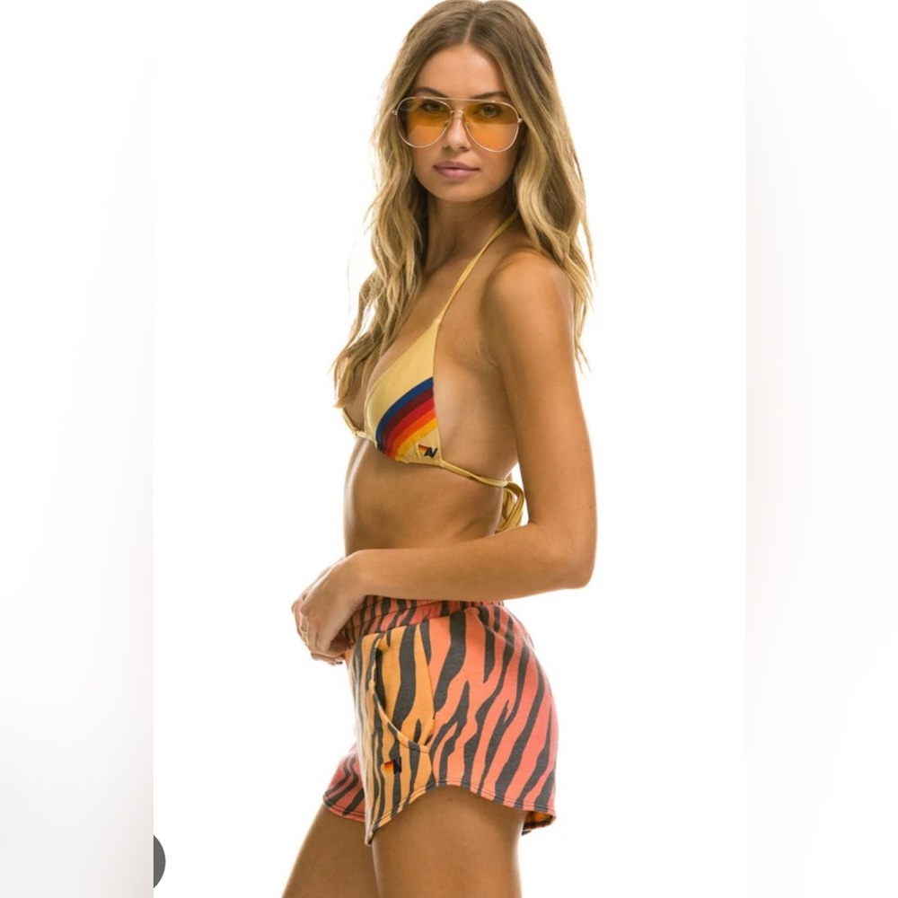 Aviator Nation Tiger stripe shorts